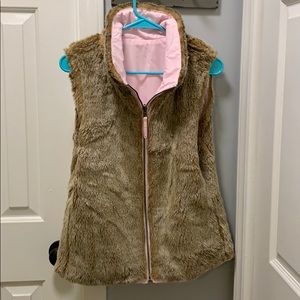 Faux fur reversible vest from Gap